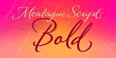 Montague Script Bold
