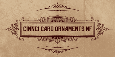Cinnci Card Ornaments NF