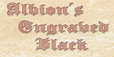 Albion’s Engraved Black