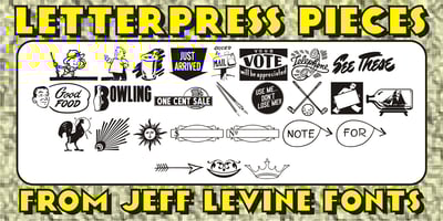 Letterpress Pieces JNL
