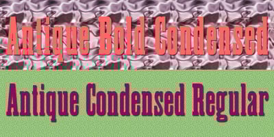 Antique Condensed