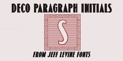 Deco Paragraph Initials JNL