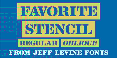 Favorite Stencil JNL