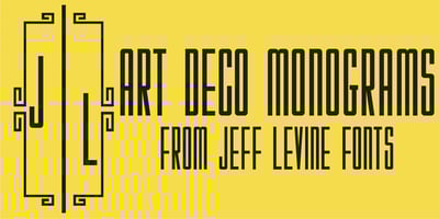 Art Deco Monograms JNL