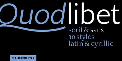 Quodlibet Sans