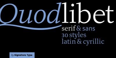 Quodlibet Serif
