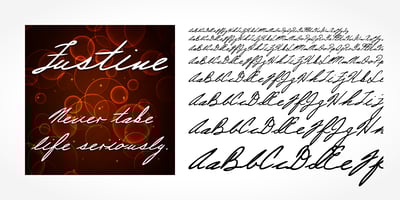 Justine Handwriting