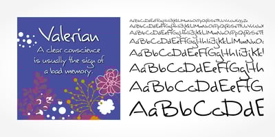 Valerian Handwriting