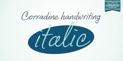 Corradine Handwriting Italic