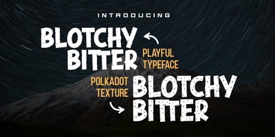 Blotchy Bitter Texture