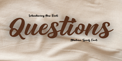 Questions Modern Serif