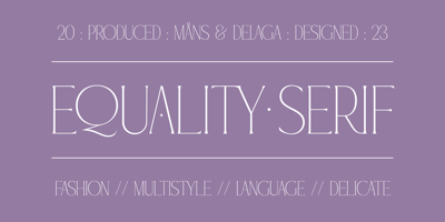 Equality Serif