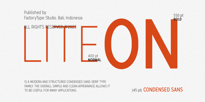 Lite On Condensed