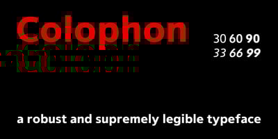Colophon