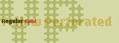 Yellow Perforated