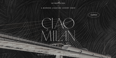 Ciao Milan Modern Ligature