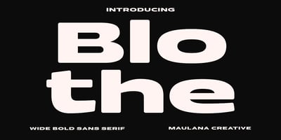 MC Blothe Display Font