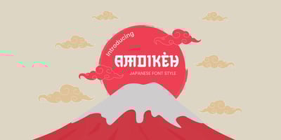 Amoikeh Japanese Font