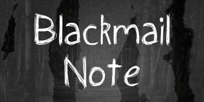 Blackmail Note