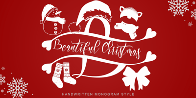 Beautiful Christmas Monogram