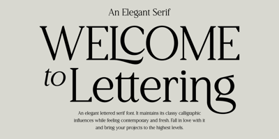 Welcome to Lettering