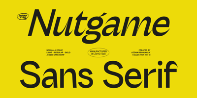 Nutgame Sans Font