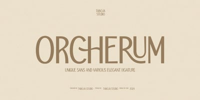 TBJ Orcherum Unique Ligatures