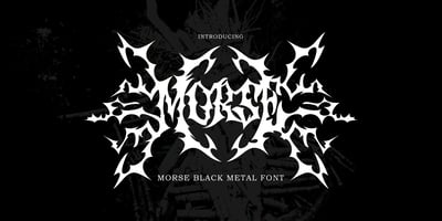 Morse Black Metal Font