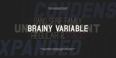 Brainy Variable Sans