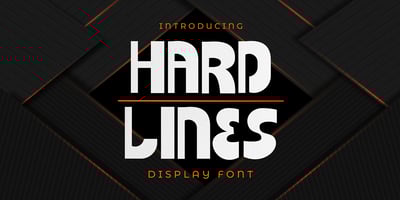 Hard Lines Display Font
