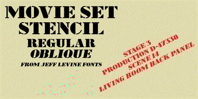 Movie Set Stencil JNL