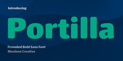 Portilla Rounded Bold Sans Font