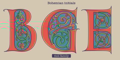 Bohemian Initials