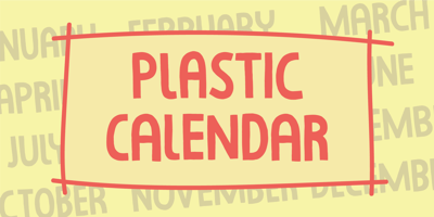 Plastic Calendar