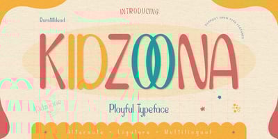Kidzoona Playful typeface