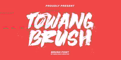 Towang Brush Font