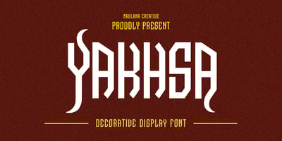 Yakhsa Decorative Display Font