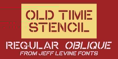 Old Time Stencil JNL