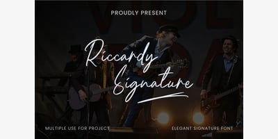 Riccardy Signature Font