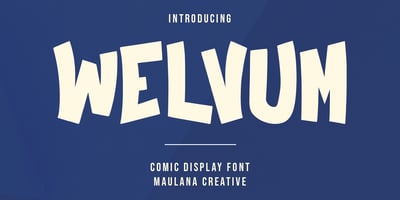 Welvum Comic Display Font