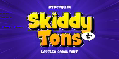 Skiddy Tons 3d Font