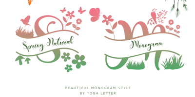 Spring Natural Monogram
