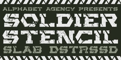 Soldier Slab Stencil Dstrssd