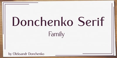 Donchenko Serif