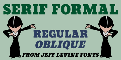 Serif Formal Oblique JNL