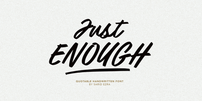 Just Enough