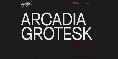HT Arcadia Grotesk