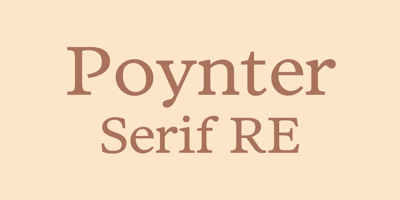 Poynter Serif RE