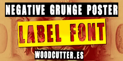 Negative Grunge Poster