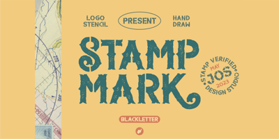 STAMP MARK Stencil